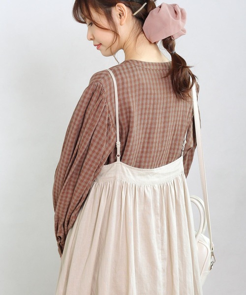 「Crisp」 キャミソールワンピース FREE ベージュ レディース_画像9