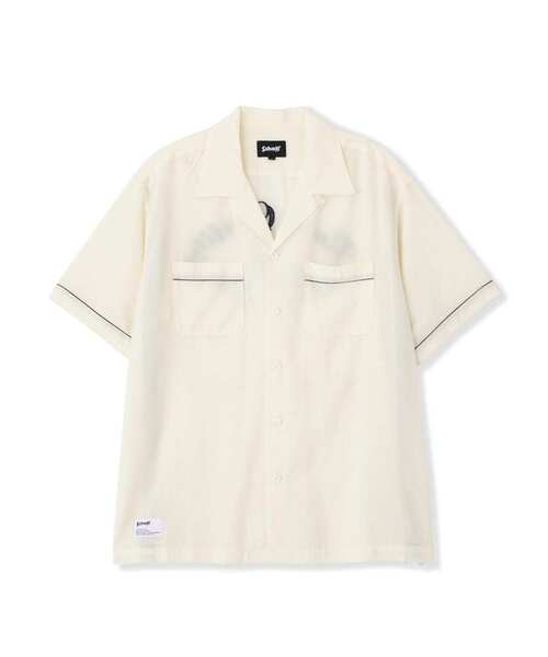 「schott」 半袖シャツ M ベージュ メンズ_画像5