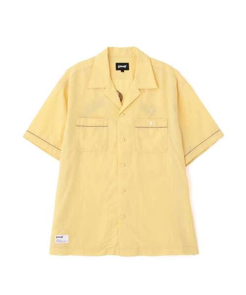 「schott」 半袖シャツ M ベージュ メンズ_画像8