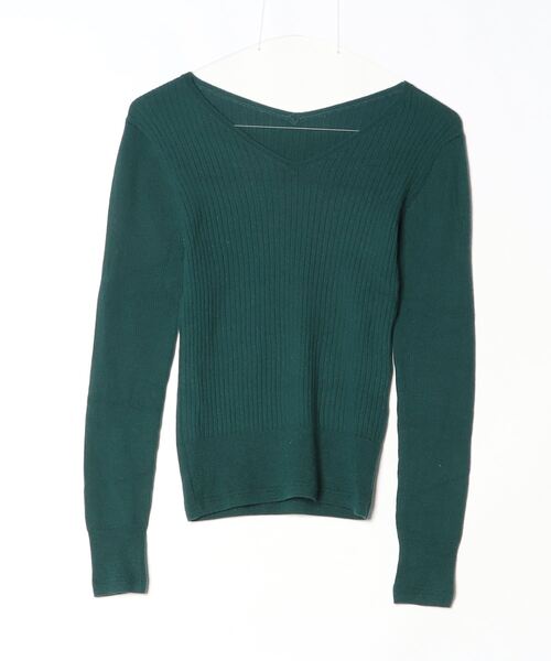 ストロベリーフィールズ　長袖ニット STRAWBERRY-FIELDS（ストロベリーフィールズ） 長袖ニット 2 グリーン