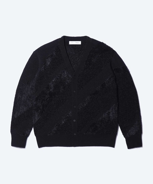 美品【TOGA トーガ 】スリットニットカーディガン 希少 TOGA VIRILIS Slit knit cardigan(NAVY)