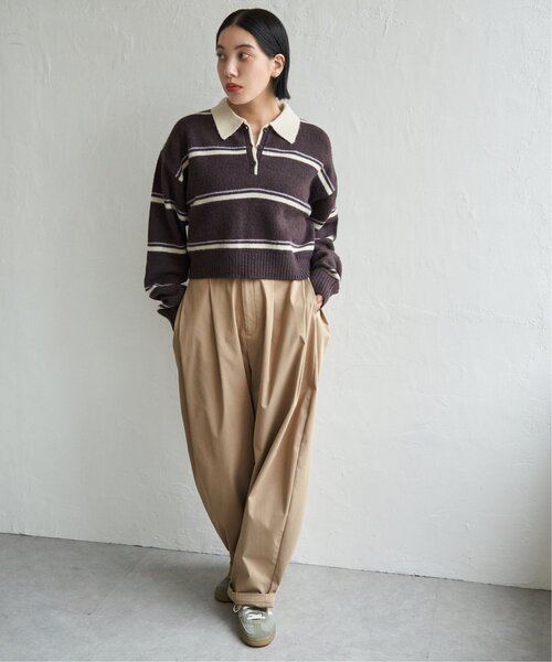 notch. ニット セーター ボーダーポロニット レディース : ZOZOTOWN