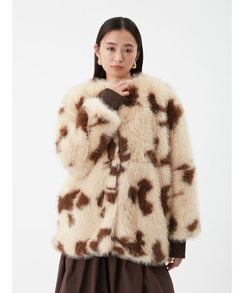 Mila Owen（ミラオーウェン） ノーカラーコート コート マルチ