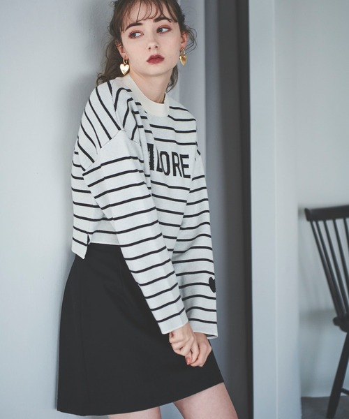 「31 Sons de mode」 長袖ニット 36 ネイビー レディース_画像9