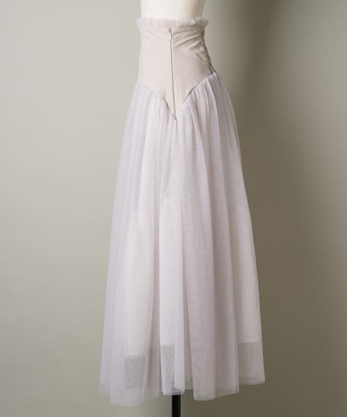 「LA BELLE ETUDE」 フレアスカート FREE ホワイト レディース_画像4