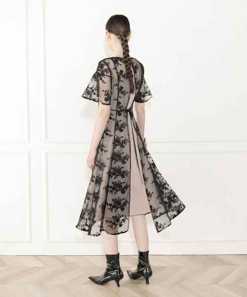 「Leja」 半袖ワンピース MEDIUM ブラック レディース_画像2