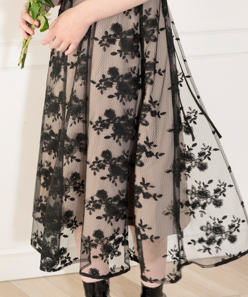 「Leja」 半袖ワンピース MEDIUM ブラック レディース_画像7