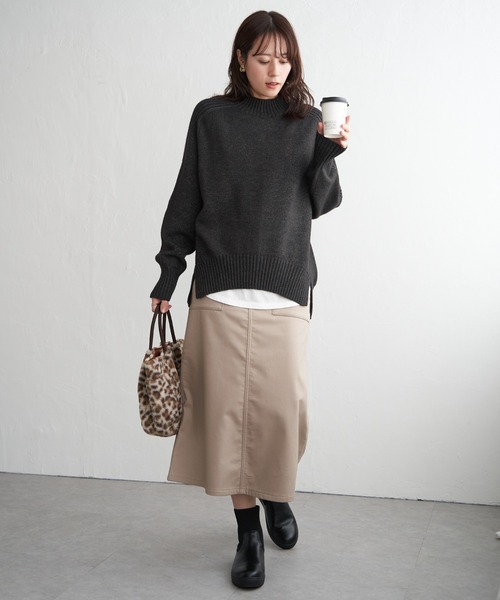 ikka（イッカ） ニット セーター 「雑誌InRed1月号掲載」サイド