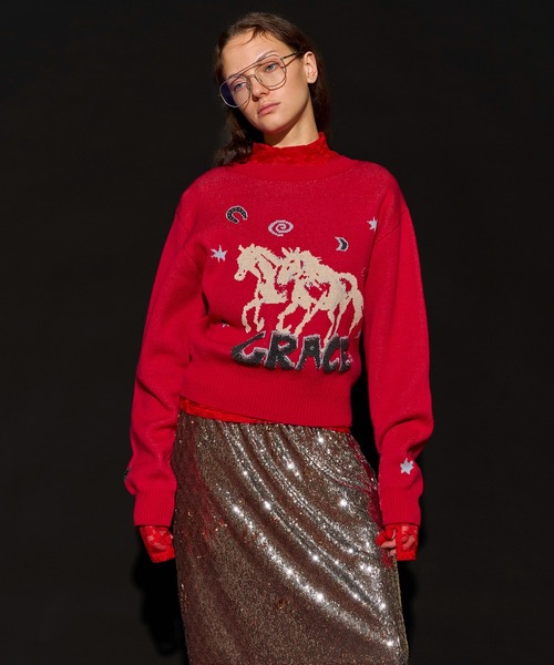 MAISON SPECIAL（メゾンスペシャル） ニット セーター Horse Knit