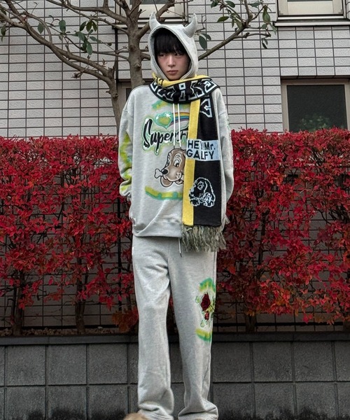 HEY!MrsROSE ワイドパンツ スウェットパンツ ジャージ HEY! Mrs ROSE