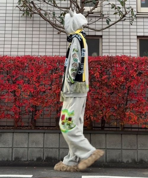 00s DOGTOWN クロップド バギー ジャージ 龍 刺繍 ショーツ 平成 HEY!MrsROSE ワイドパンツ スウェットパンツ ジャージ HEY! Mrs ROSE