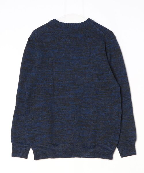 「BLACK&BLUE」 長袖ニット 3 ネイビー メンズ_画像2