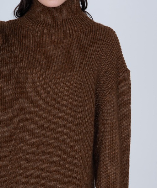 「MERLOT」 長袖ニット FREE ブルー レディース_画像5