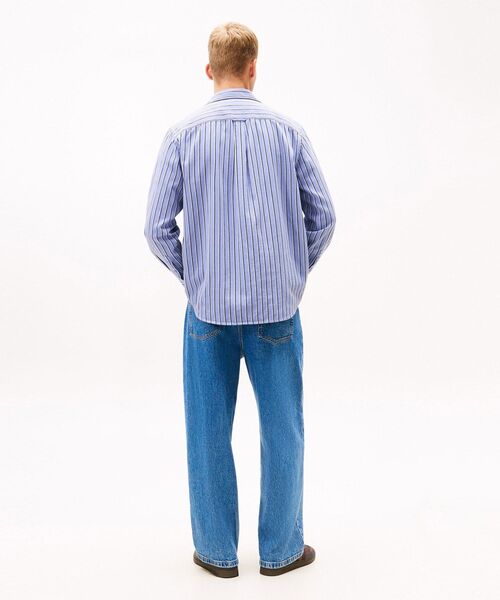 トミー ジーンズ（ JEANS）/リラックスストライプツイルシャツ TOMMY JEANS（トミー・ジーンズ） シャツ リラックスストライプツイル