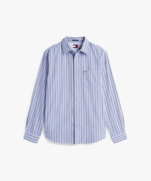 TOMMY JEANS（トミー・ジーンズ） シャツ リラックスストライプツイル