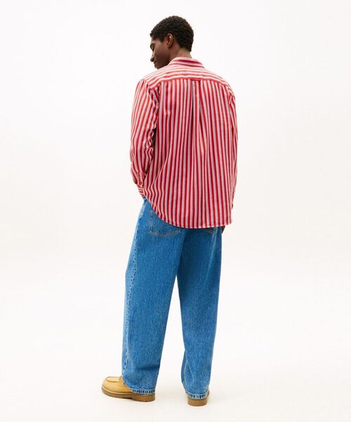 TOMMY JEANS（トミー・ジーンズ） シャツ リラックスストライプツイル