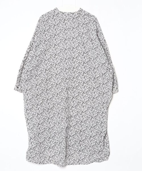 mizuiroind ミズイロインド 長袖ワンピース 花柄 ホワイト FREE mizuiroind（ミズイロインド） 花柄長袖ワンピース - ホワイト