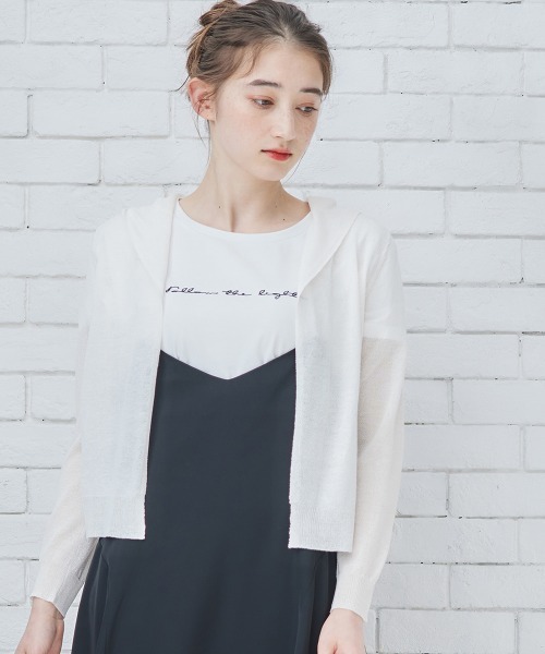 「12Twelve Agenda」 カーディガン M チャコールグレー レディース_画像5