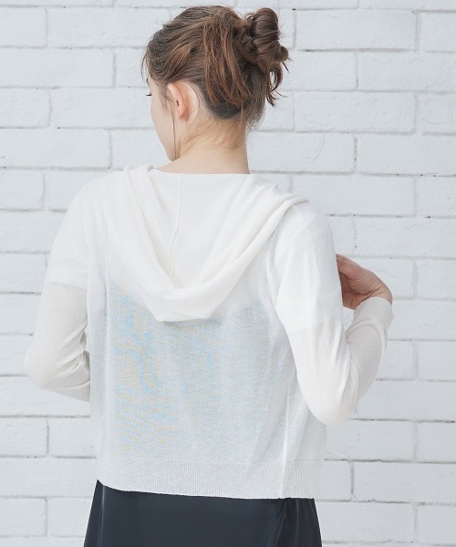 「12Twelve Agenda」 カーディガン M チャコールグレー レディース_画像7