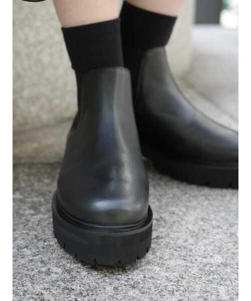 「CAMINANDO」 ショートブーツ 6 ブラック レディース_画像4