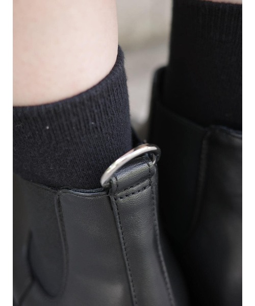 「CAMINANDO」 ショートブーツ 6 ブラック レディース_画像6