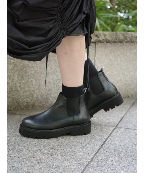 「CAMINANDO」 ショートブーツ 6 ブラック レディース_画像7