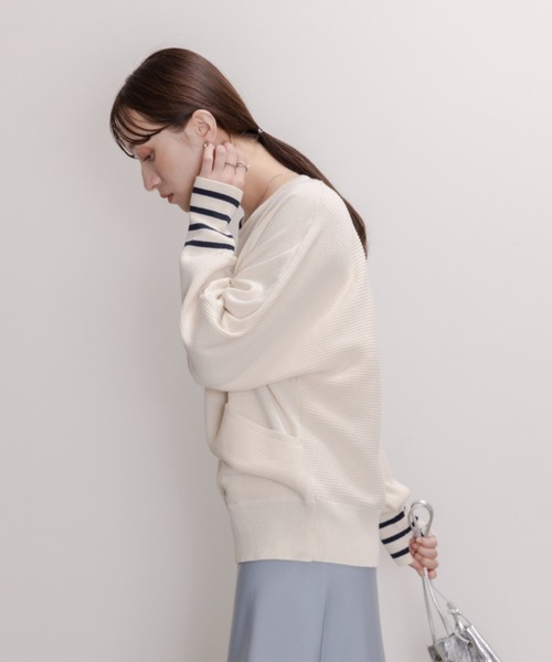 「Eimee Law」 長袖ニット FREE アイボリー レディース_画像7