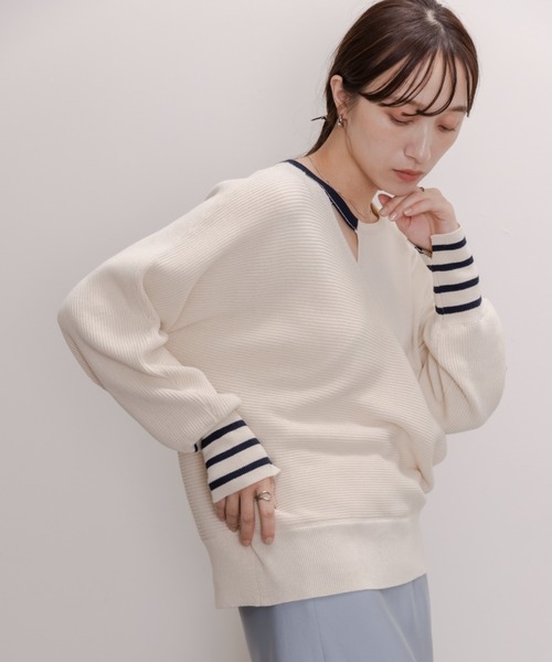 「Eimee Law」 長袖ニット FREE アイボリー レディース_画像9