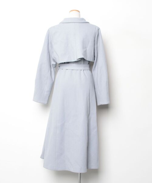 「dazzlin」 チェスターコート MEDIUM ブルー レディース_画像2