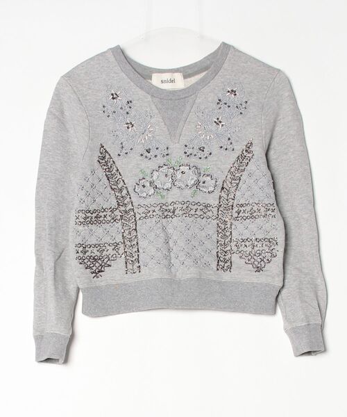 SNIDEL（スナイデル） スウェットカットソー FREE グレー レディース