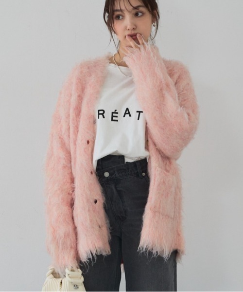 abahouse mavie（アバハウスマヴィ） カーディガン シャギー起毛