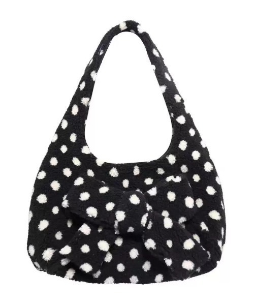 adidas ドット柄 ブラックバッグ adidas（アディダス） カートバッグ メンズ ボールドロゴ ラウンド