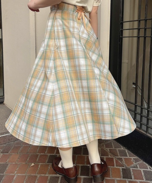 「F i.n.t」 フレアスカート FREE ブルー レディース_画像2