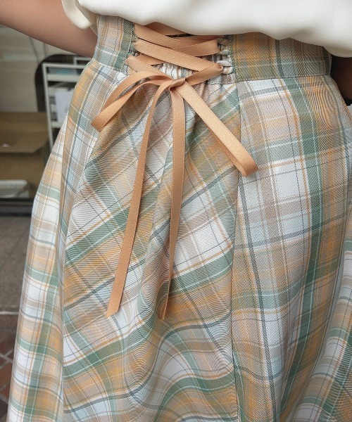 「F i.n.t」 フレアスカート FREE ブルー レディース_画像3