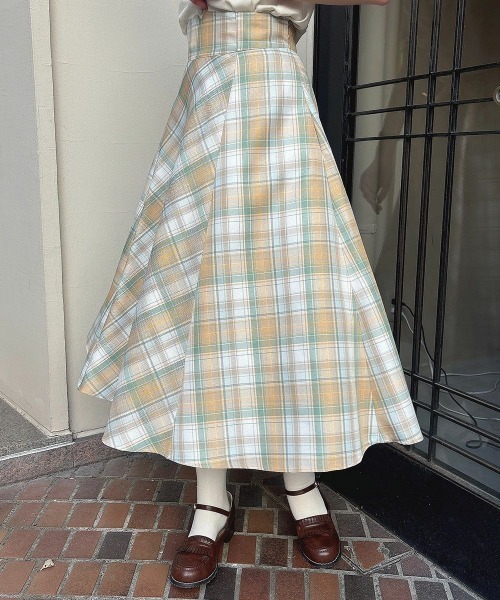 「F i.n.t」 フレアスカート FREE ブルー レディース_画像5