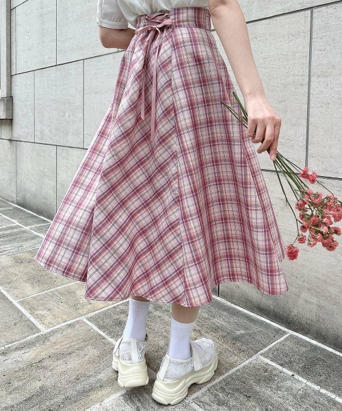 「F i.n.t」 フレアスカート FREE ブルー レディース_画像6