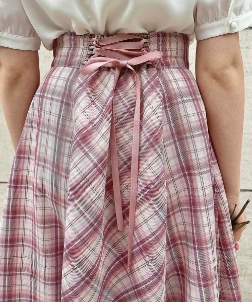 「F i.n.t」 フレアスカート FREE ブルー レディース_画像9