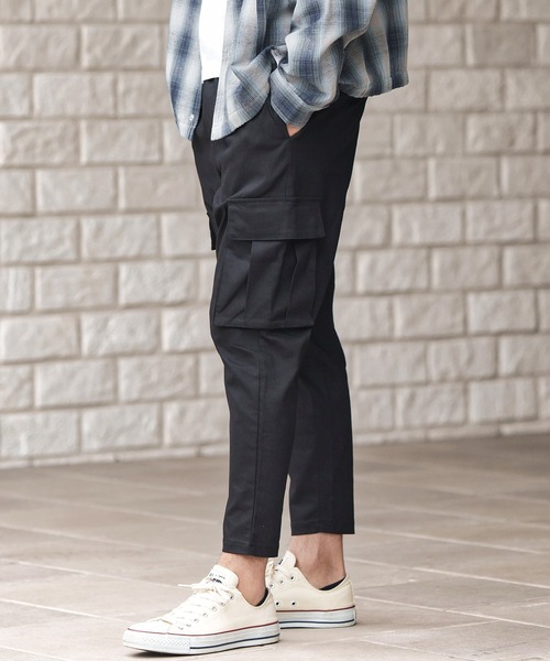 「CAMBIO」 カーゴパンツ M オリーブ メンズ_画像2