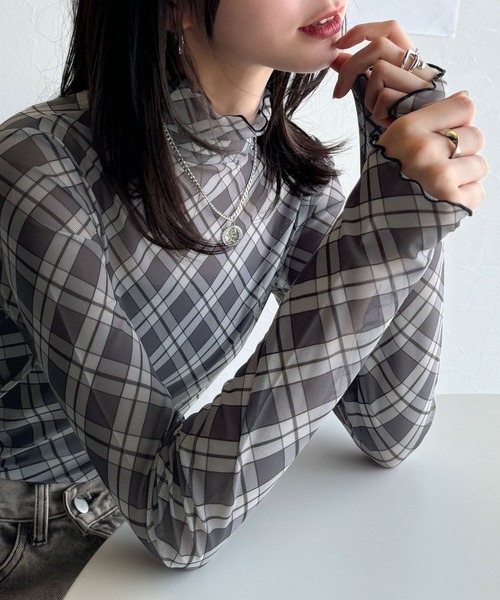 「classicalelf」 長袖カットソー LARGE ブラウン レディース_画像4