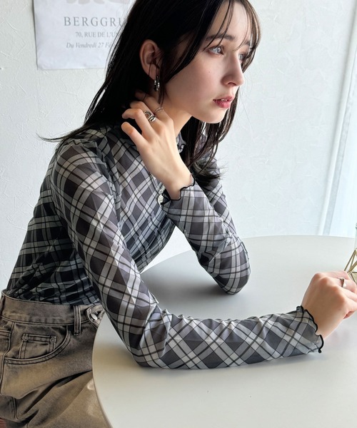 「classicalelf」 長袖カットソー LARGE ブラウン レディース_画像5