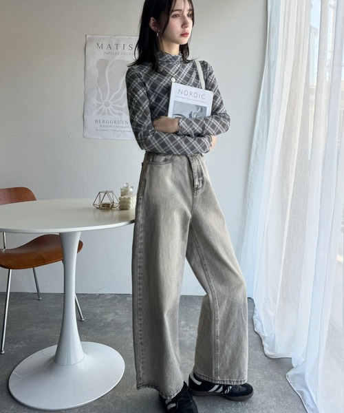 「classicalelf」 長袖カットソー LARGE ブラウン レディース_画像6