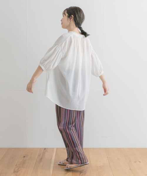 「ITEMS URBANRESEARCH」 イージーパンツ FREE パープル レディース_画像2