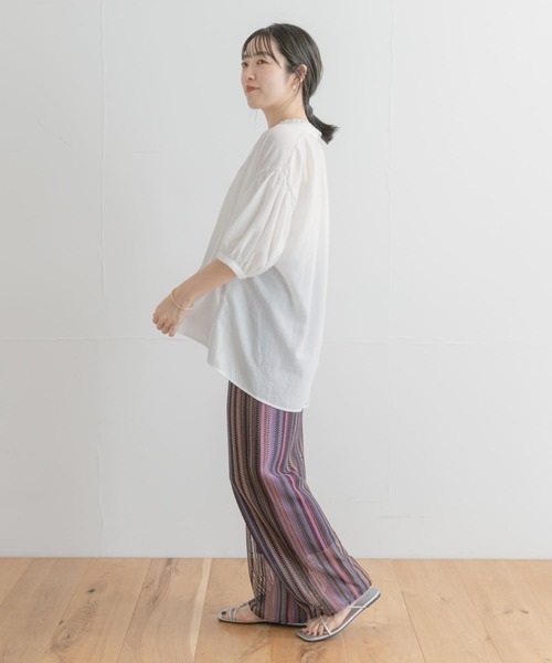 「ITEMS URBANRESEARCH」 イージーパンツ FREE パープル レディース_画像6