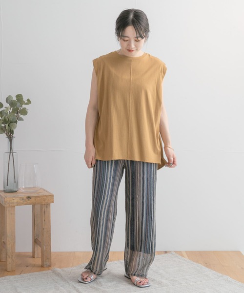 「ITEMS URBANRESEARCH」 イージーパンツ FREE パープル レディース_画像9