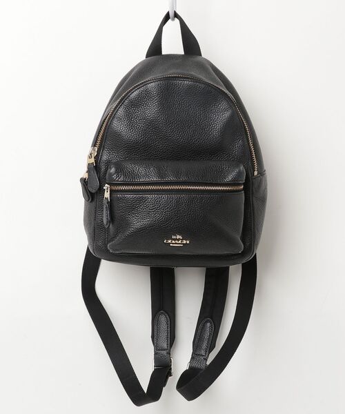 COACH（コーチ） ワンポイントリュック - ブラック レディース