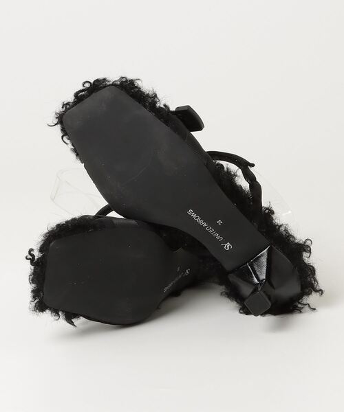 「SY UNITED ARROWS」 ヒールサンダル 24cm ブラック レディース_画像3