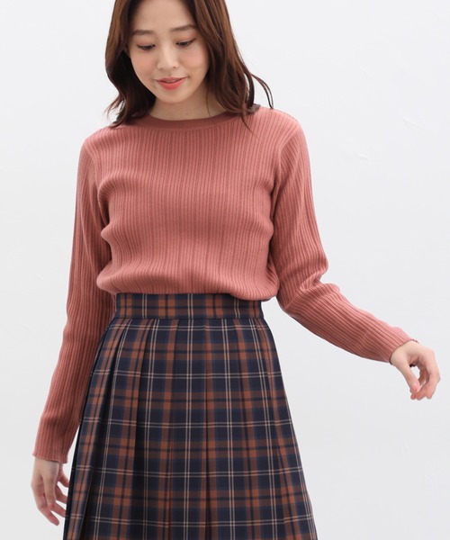 「Honeys」 長袖ニット M サックスブルー レディース_画像9