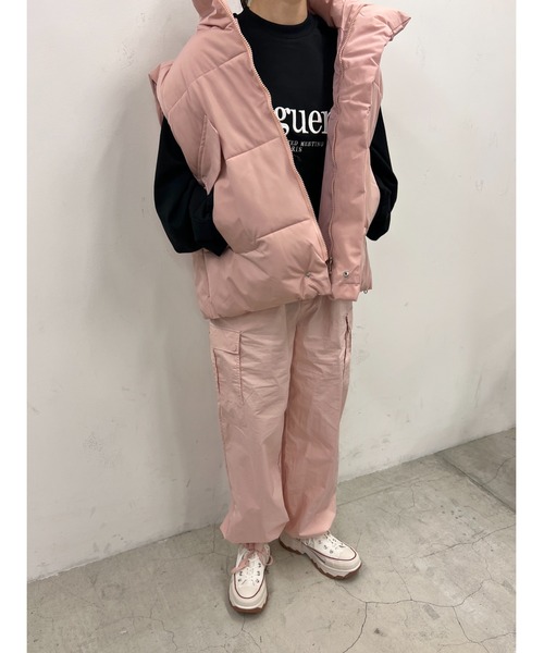 「WC」 カーゴパンツ FREE ピンク レディース_画像6