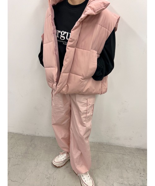 「WC」 カーゴパンツ FREE ピンク レディース_画像7