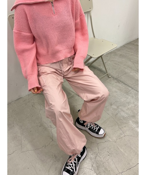 「WC」 カーゴパンツ FREE ピンク レディース_画像9